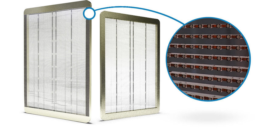 Устройство прозрачного светодиодного экрана